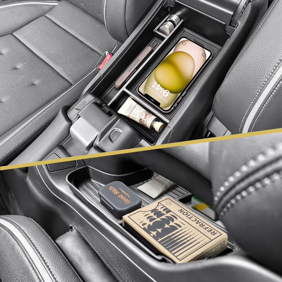X-TKER lifestyle shot of car interior showcasing a clutter-free cabin benefit