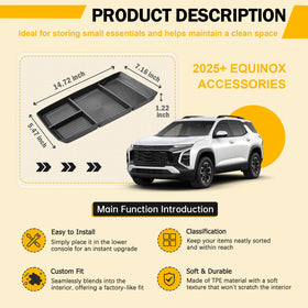 X-TKER lifestyle shot in Equinox passenger area for cleaner-cabin benefit