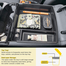 X-TKER lower compartment detail holding larger items for secure storage
