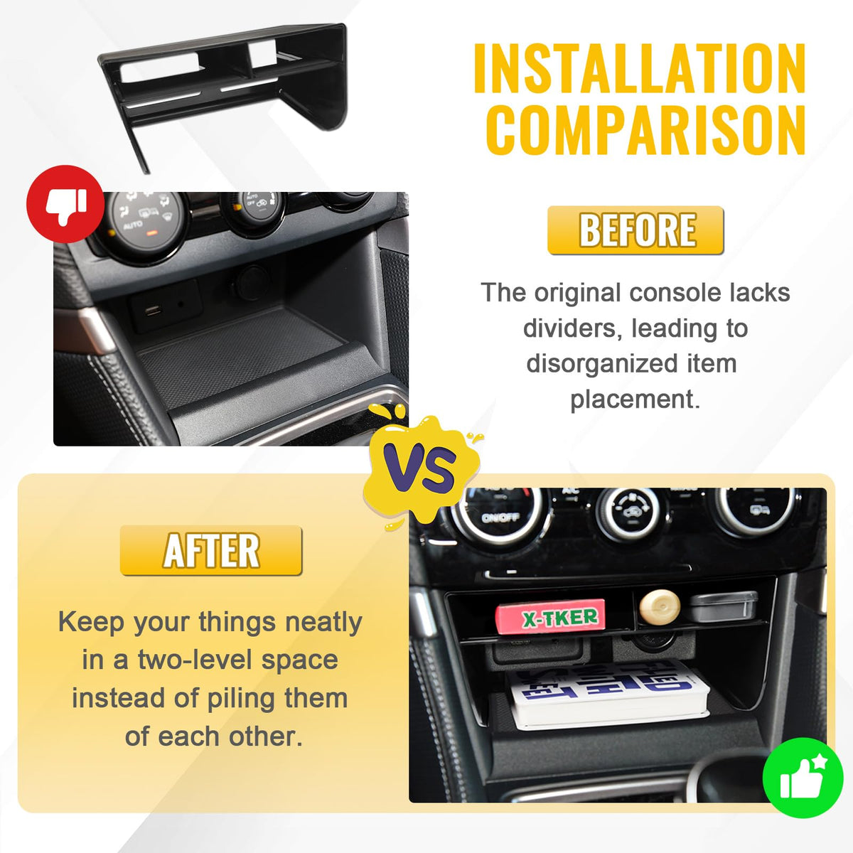 X-TKER rubber mat detail reducing noise and protecting items