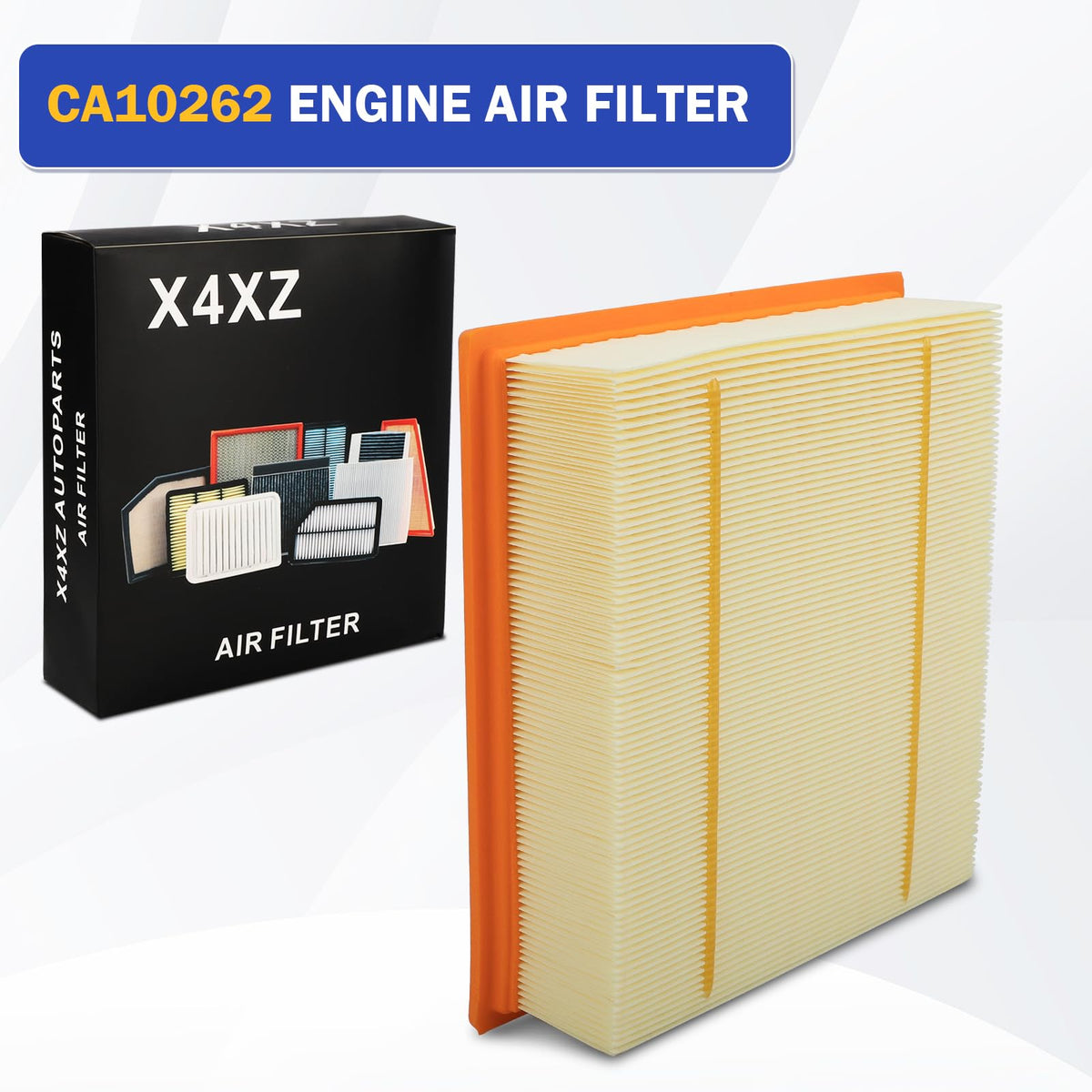 X4XZ side pleat profile showing large surface area for extended service life