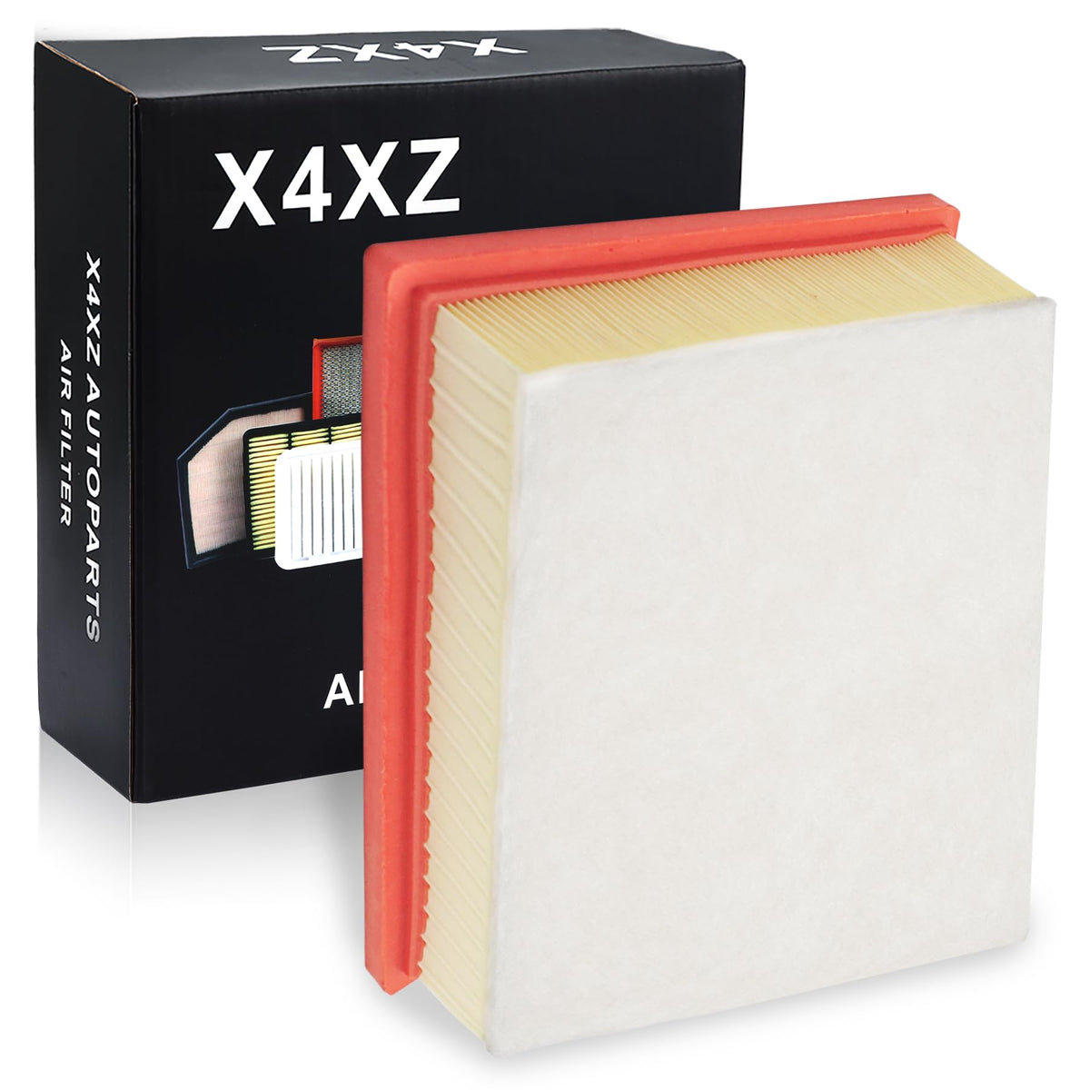X4XZ filter staged in garage suggesting ready-to-install convenience