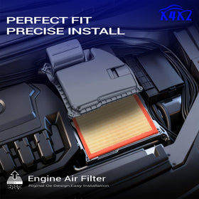X4XZ top view of filter media highlighting airflow benefit