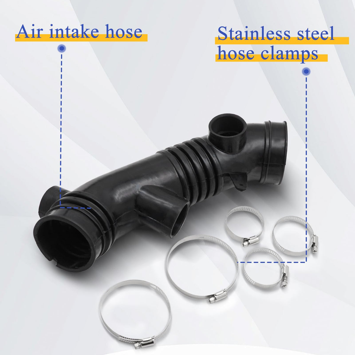 X4XZ clamps and hardware included with hose for easy installation