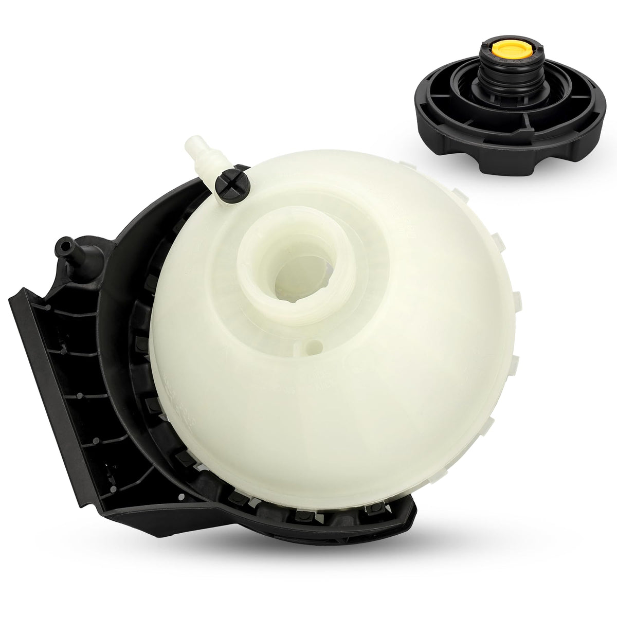 x4xz front view of coolant reservoir showing direct-fit mounting and improved reliability