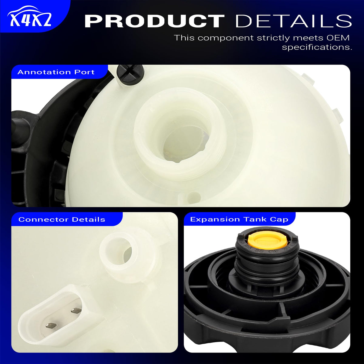 x4xz textured plastic closeup demonstrating durable material resisting heat and coolant