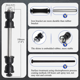 X4XZ iron bracket detail highlighting strength and stable suspension performance