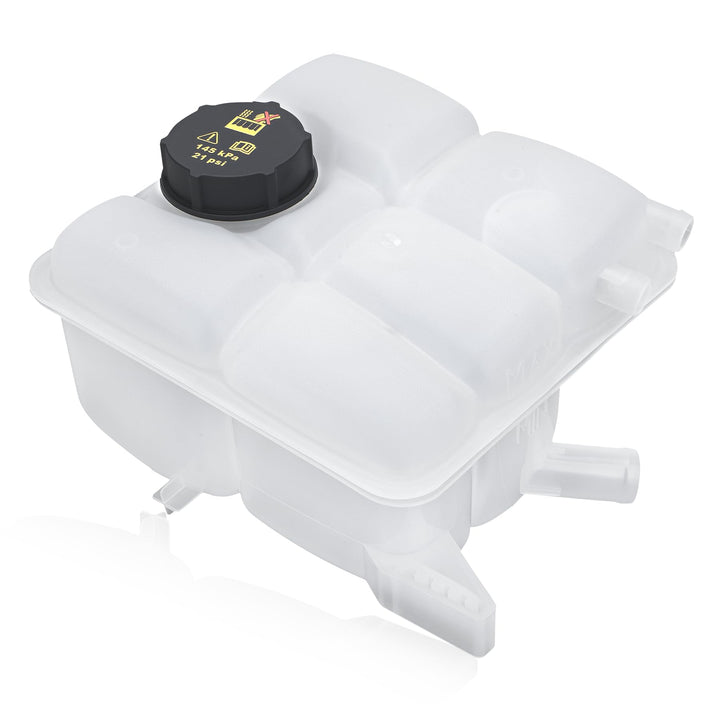 X4XZ front view coolant reservoir shows overall shape and fit benefits