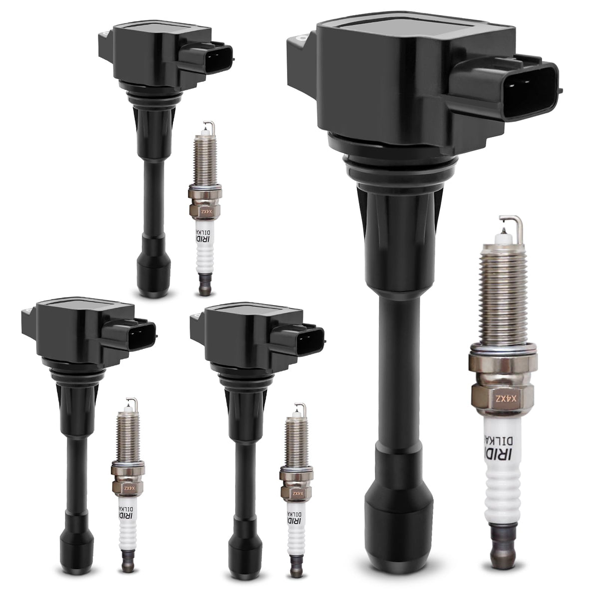 X4XZ front packaging showing coil and plug kit, clear fitment benefit