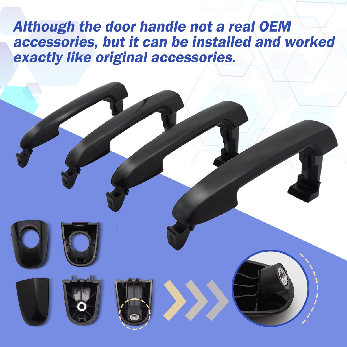 X4XZ handle backside showing mounting points for easy installation benefit