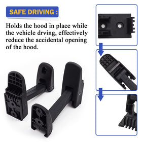 X4XZ hood latch side profile showing rubber and corrosion-resistant shell for long life