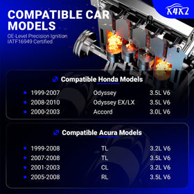 X4XZ ignition coil close-up showing connector and durable housing for longevity