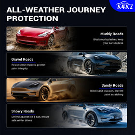 X4XZ installed on front wheel well reducing splash and debris