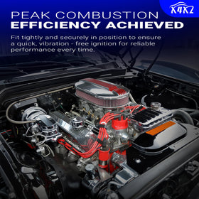 X4XZ wires installed in Chevy V8 engine bay demonstrating neat routing and reliability