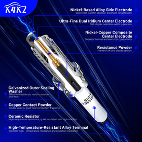 X4XZ spark plug installed in engine demonstrating direct-fit replacement and smooth idle benefit