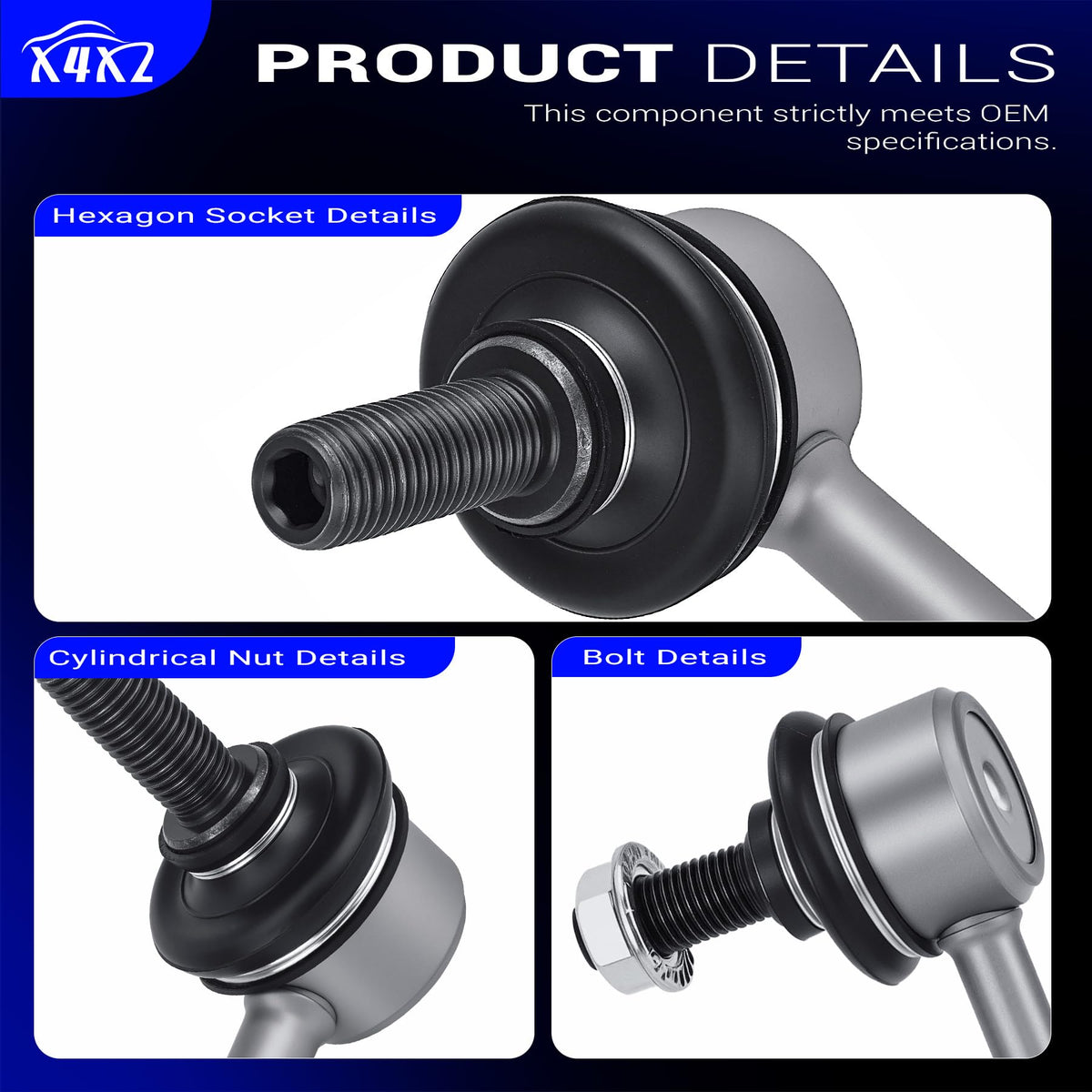 X4XZ product label with OE part numbers ensuring correct replacement match