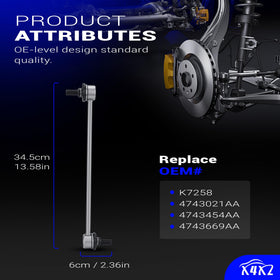 X4XZ wrench flats on link for simpler installation and accurate torqueing