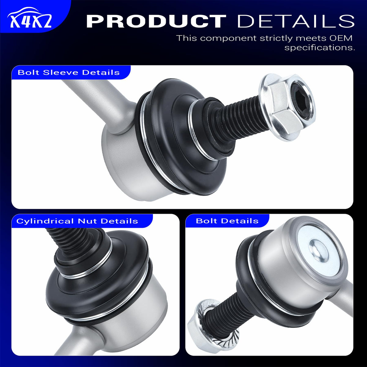 X4XZ sway bar link installed on Subaru Forester suspension for restored handling
