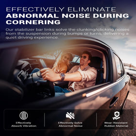 X4XZ on a car in motion showing improved driving comfort and reduced noise