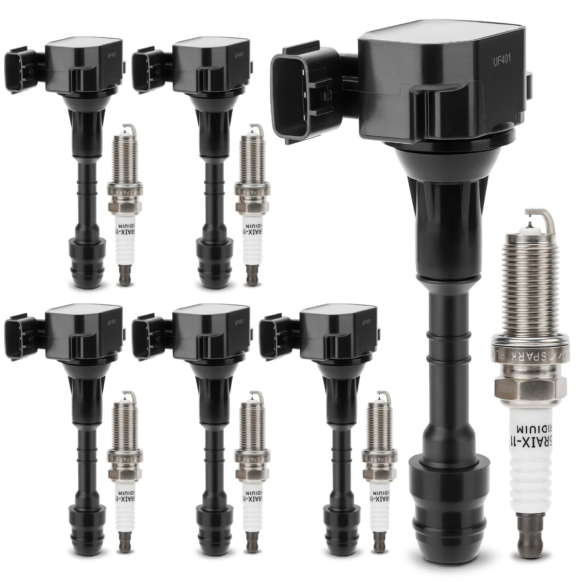 X4XZ kit front packaging showing all six coils and plugs for quick identification and convenience