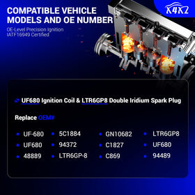 X4XZ full kit laid out showing four coils and four plugs for easy swap