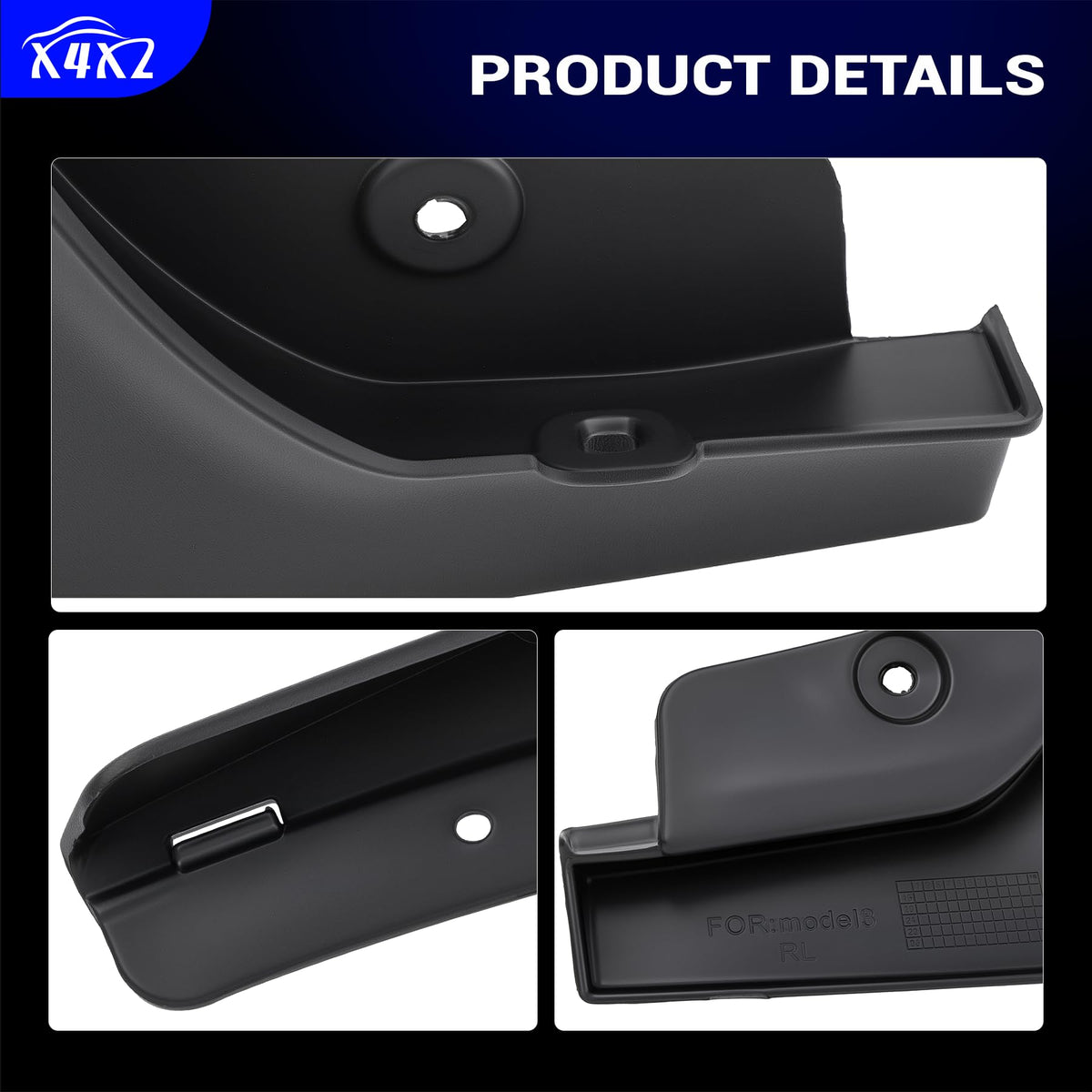 X4XZ stamped label showing model compatibility and clean fit