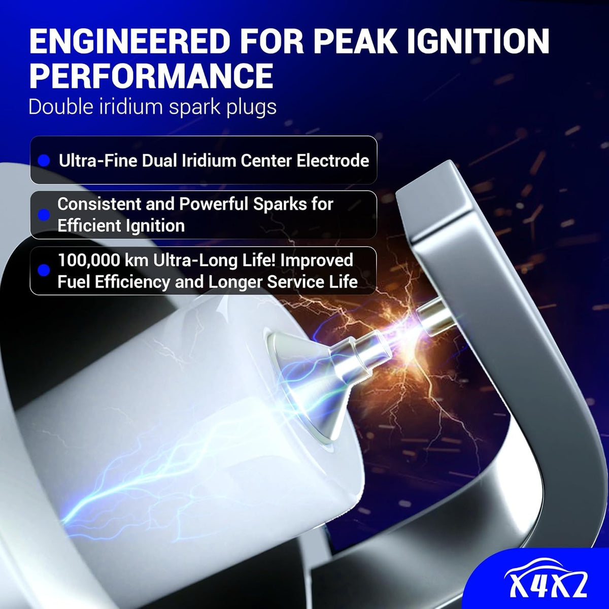 X4XZ product label with OE cross references ensuring correct part match and compatibility