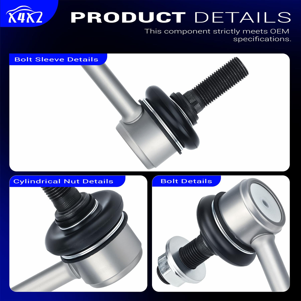 X4XZ product label showing OE K750094 K750095 numbers for correct part matching