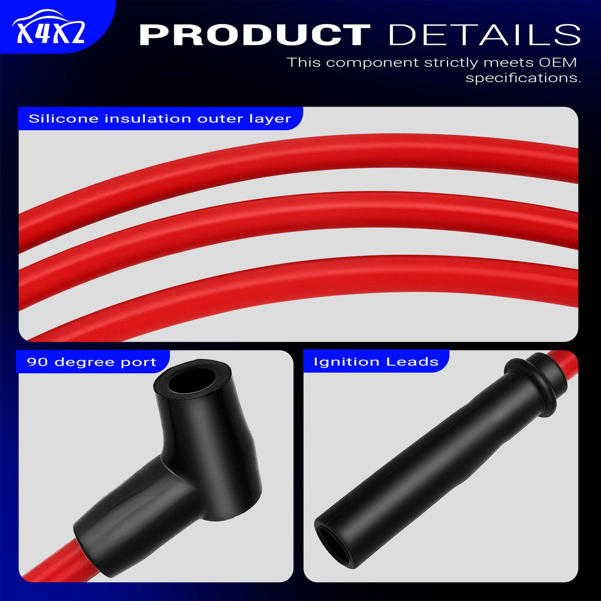 X4XZ wires length comparison next to ruler for accurate fit guidance and planning