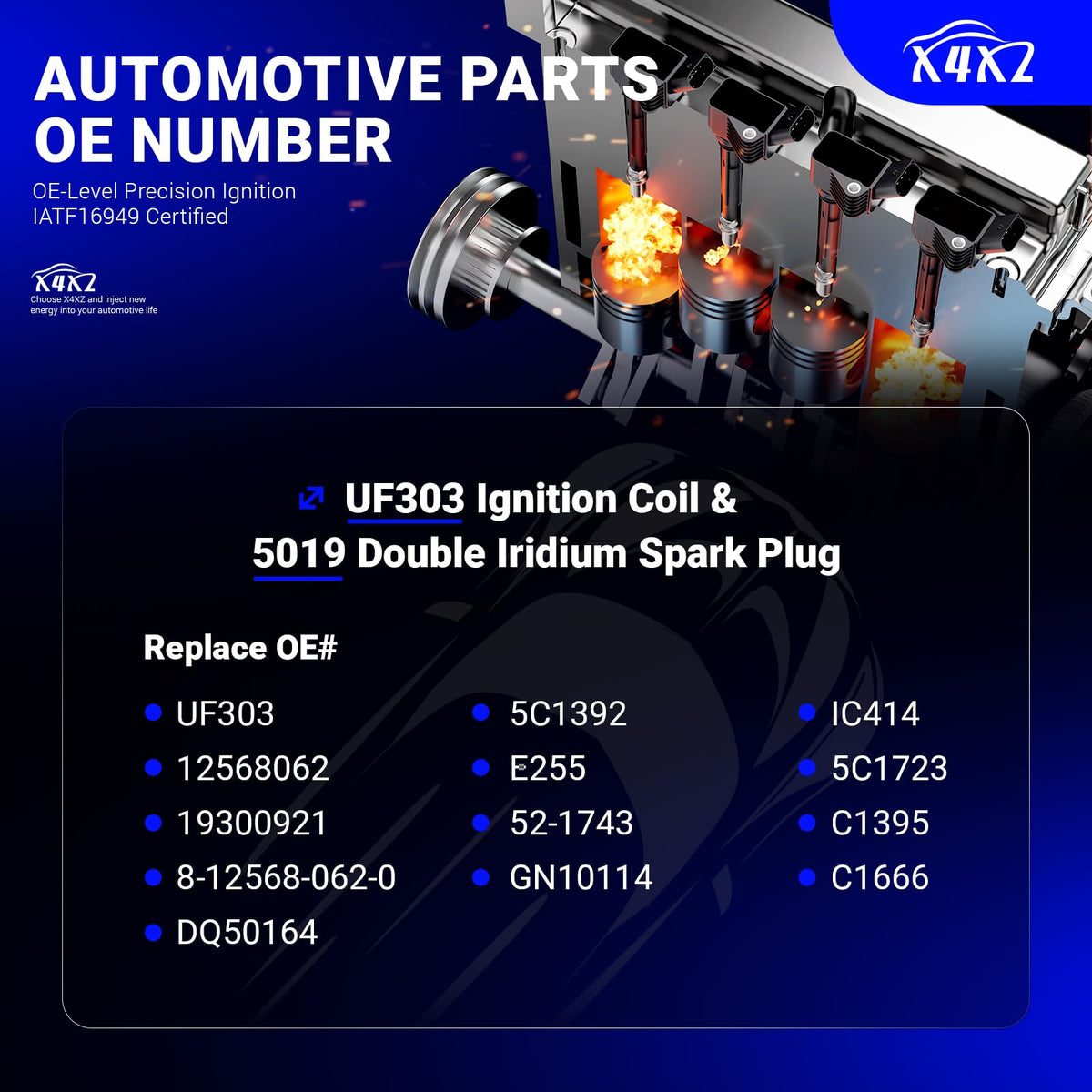X4XZ garage installation scene with mechanic fitting coils demonstrating easy DIY installation