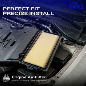 X4XZ filter in garage setting highlighting practical replacement and engine protection