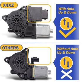 X4XZ motor connector close-up highlights plug-and-play compatibility benefit