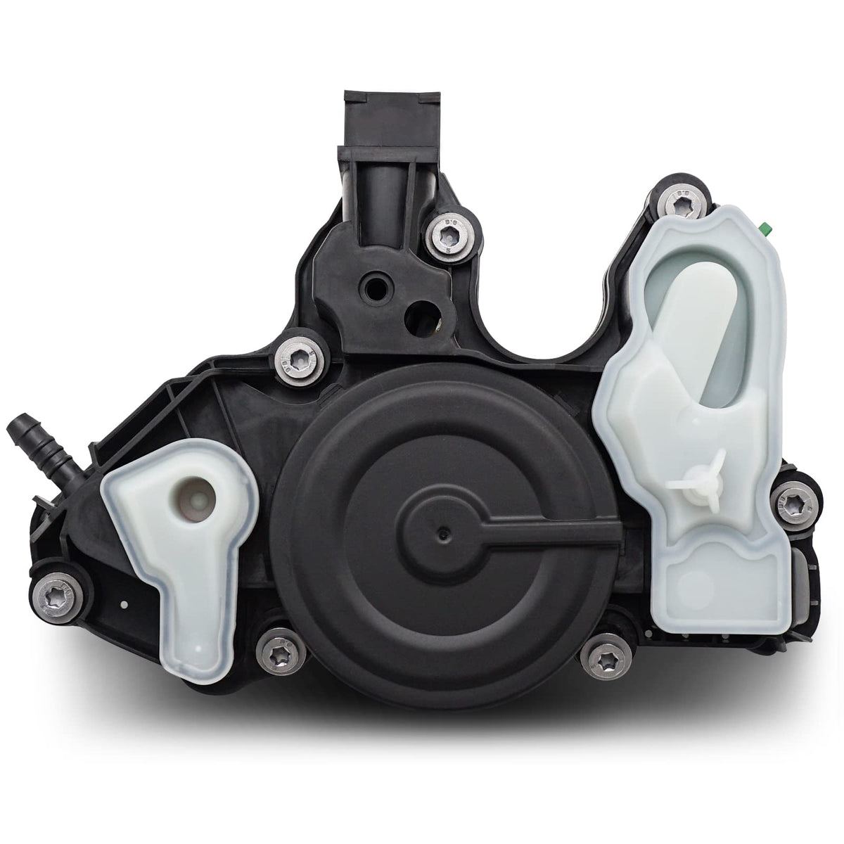 X4XZ oil separator front view showing mounting shape and OE fitment benefit