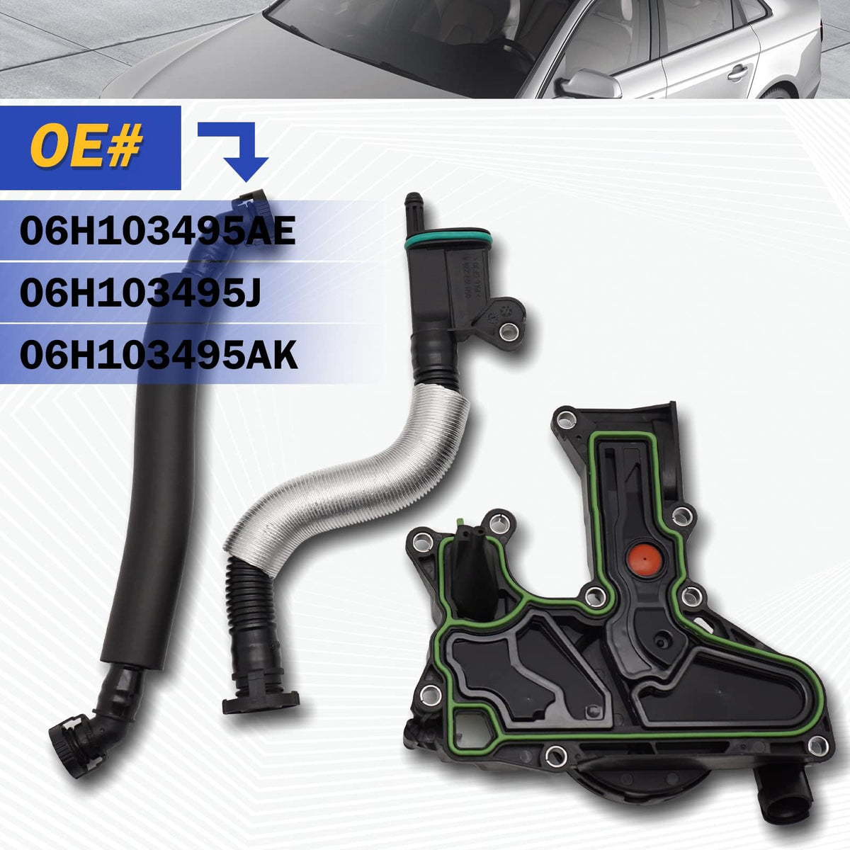 X4XZ unit label showing OE numbers to confirm compatibility benefit