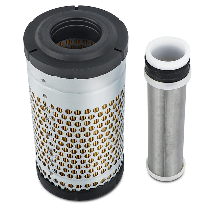 X4XZ outer filter front view showing robust construction and engine protection
