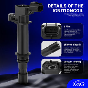 X4XZ kit laid out to show eight coils and eight plugs included in package
