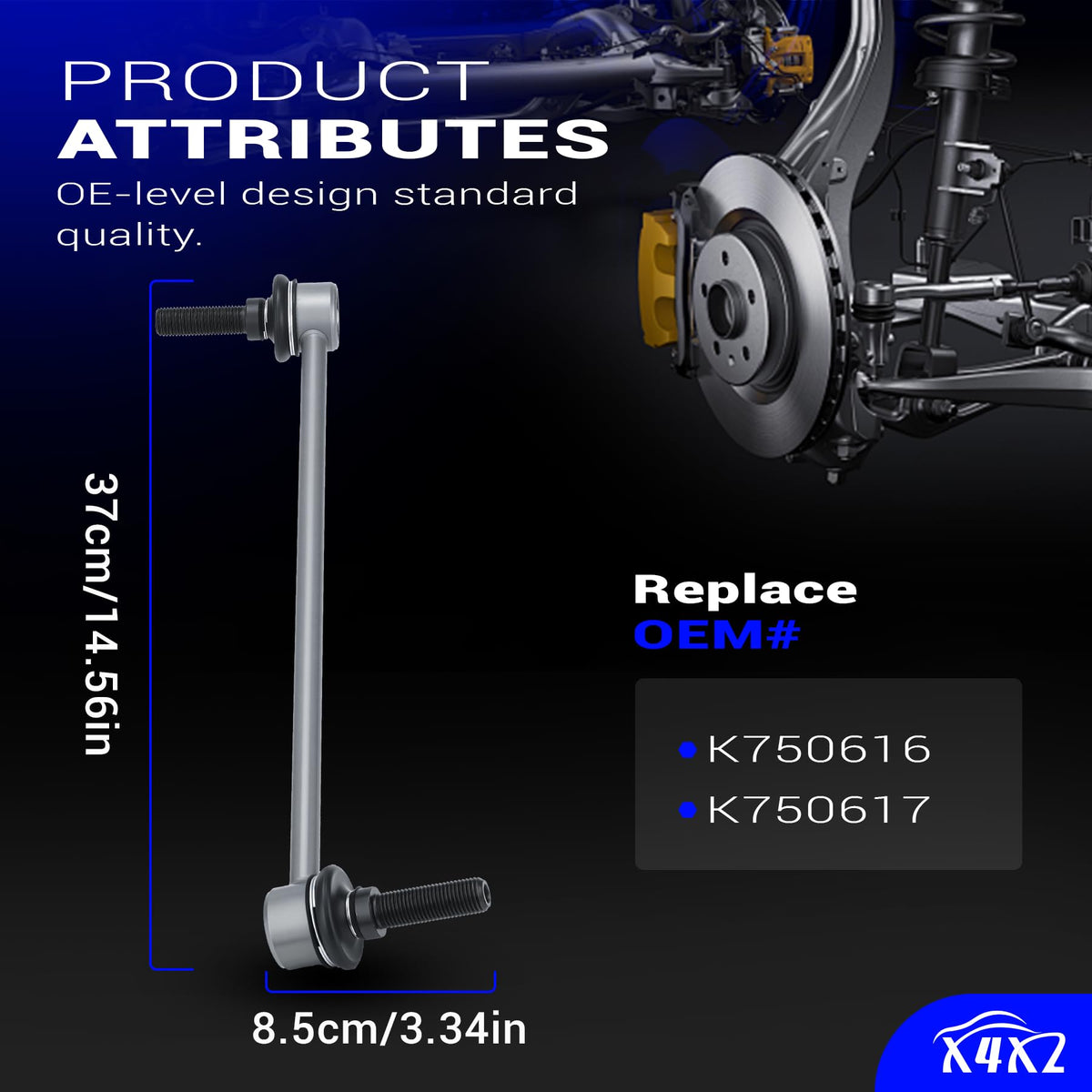 X4XZ packaging photo with K750616 K750617 part numbers for accurate match
