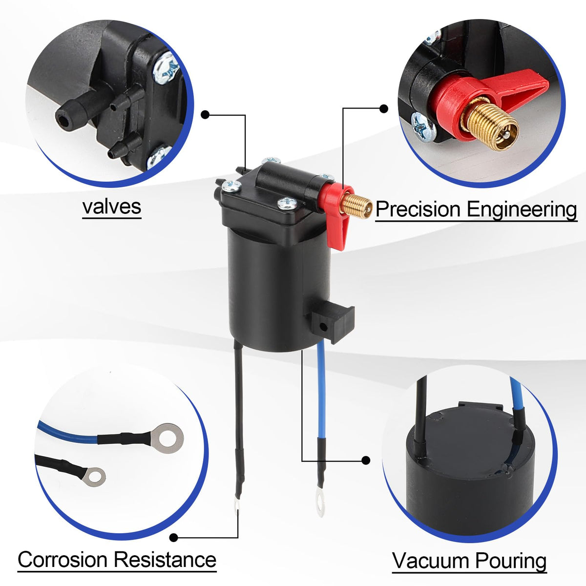 X4XZ primer choke solenoid close-up plunger showing durable parts benefit