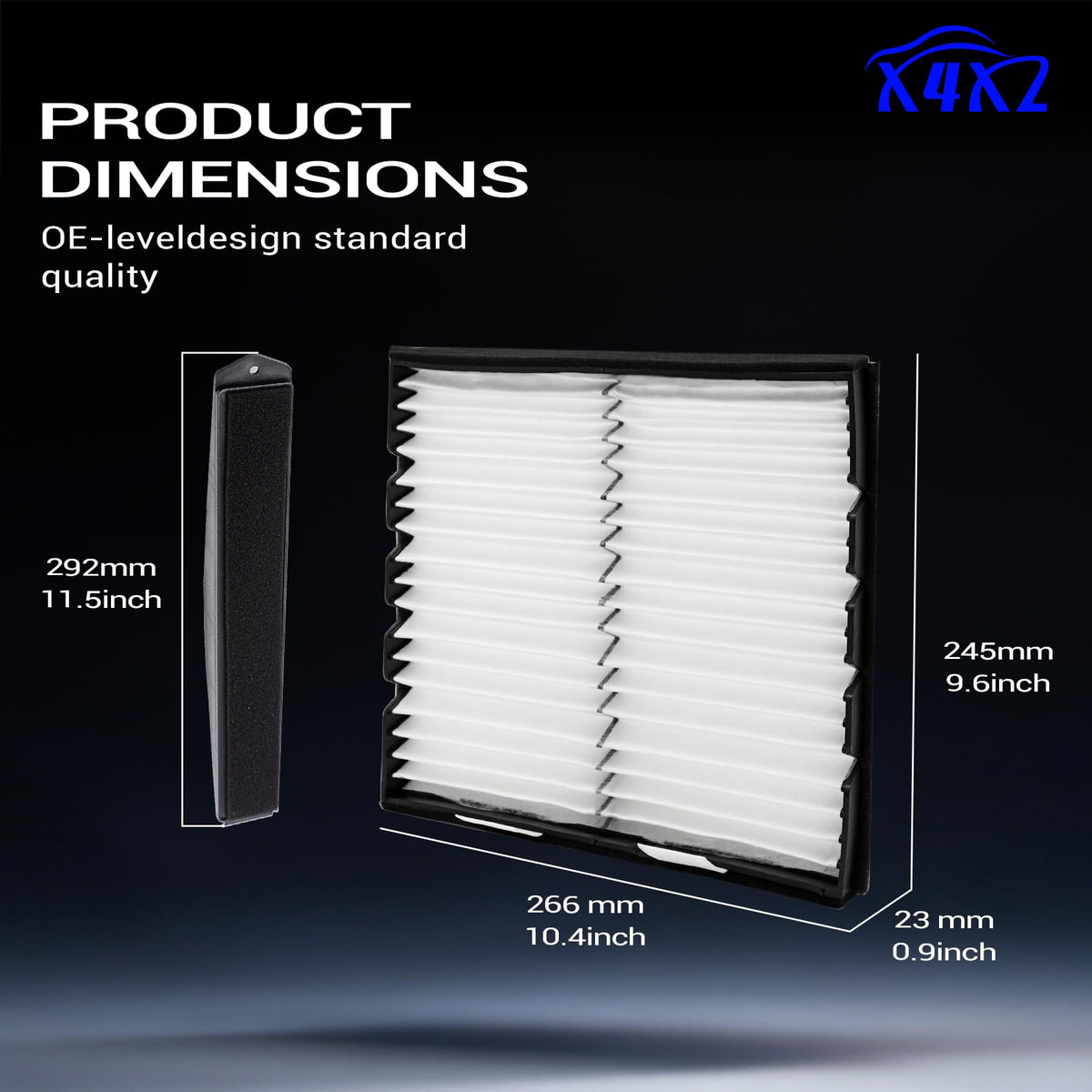 X4XZ removal tool beside filter to assist quick extraction