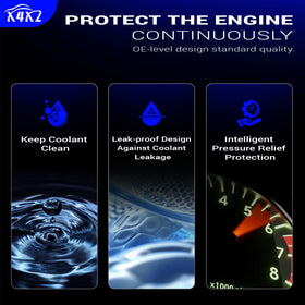 X4XZ hose connection close-up for leak-free coolant flow