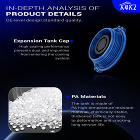 X4XZ translucent tank side view for easy coolant level checks