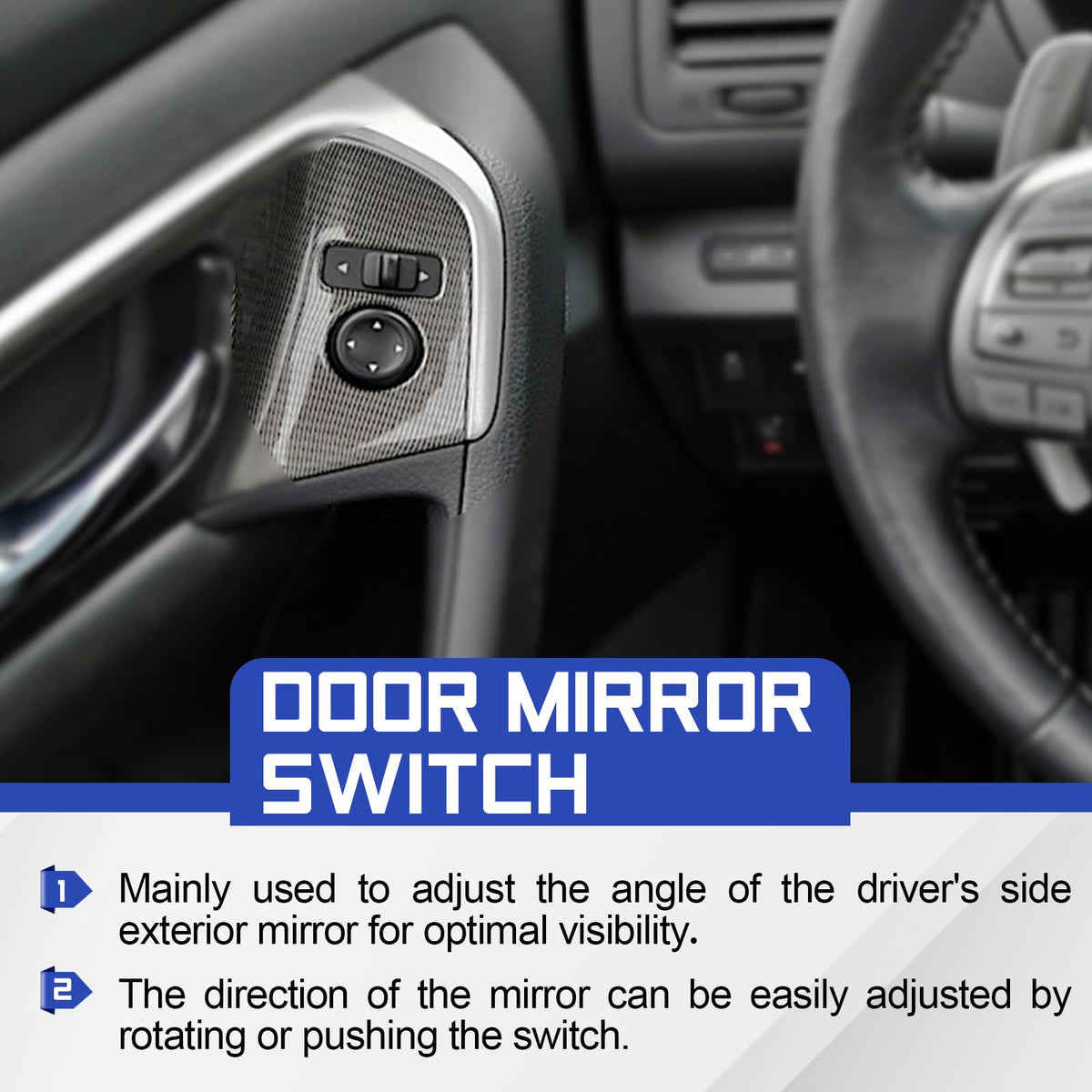 X4XZ installed in Nissan door demonstrating restored mirror control access