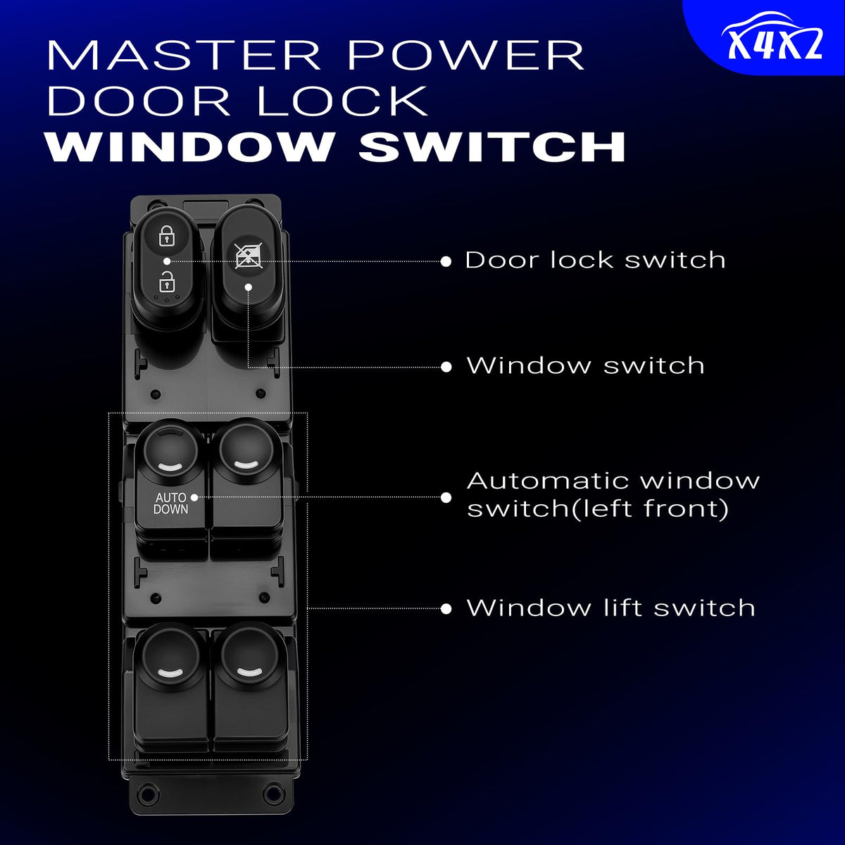 X4XZ switch wiring pin layout image ensuring correct connector match