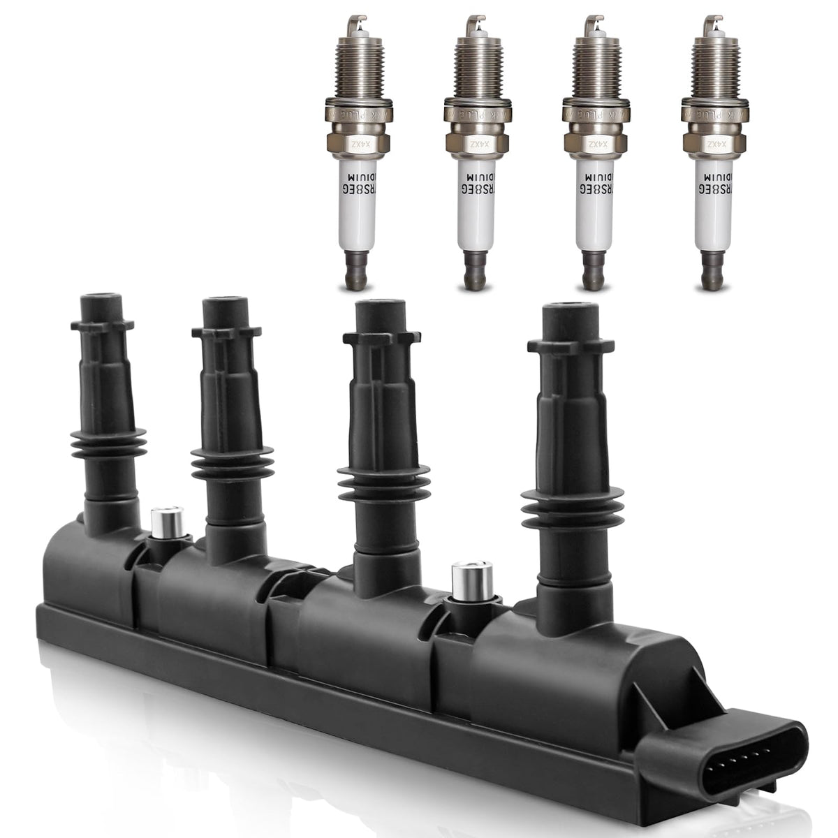 X4XZ UF669 ignition coil front view showing fitment and reliable connection