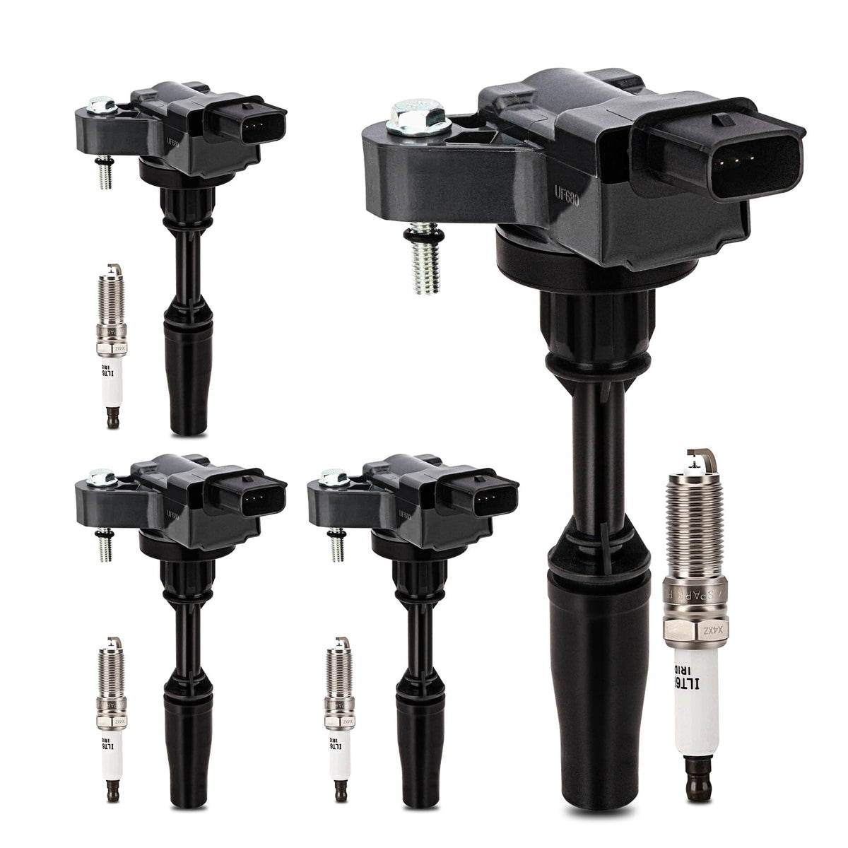 X4XZ ignition coil front view showing compact fit and reliable replacement