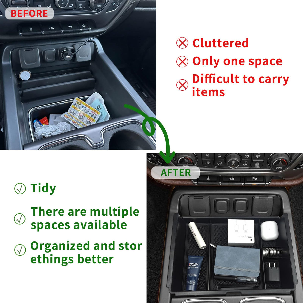 Xaido side profile in console demonstrates sturdy ABS fit and secure seating