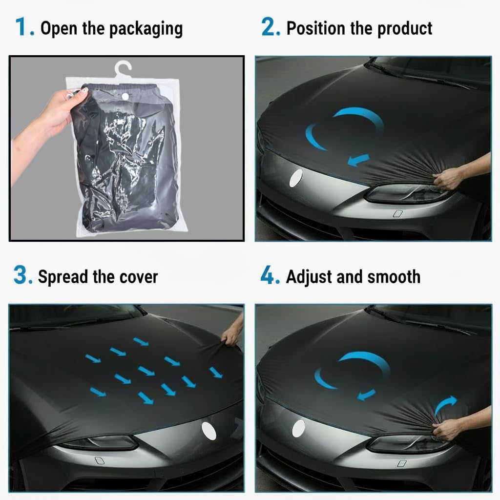 Xalvoria folded cover in compact storage package showing easy portability and space-saving storage