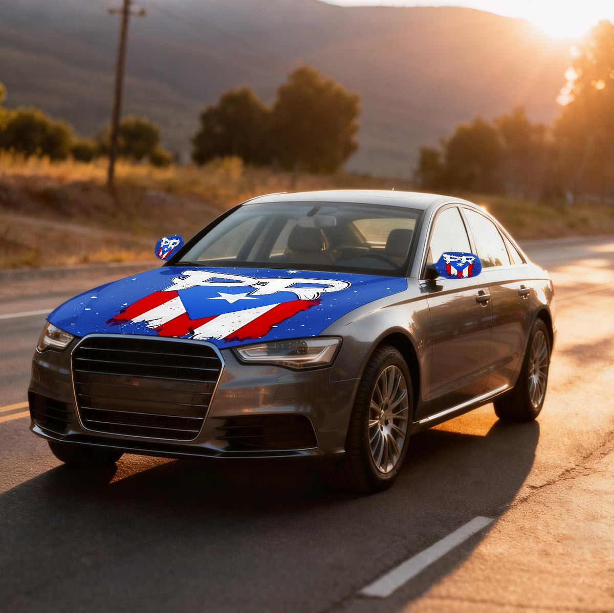 Xalvoria hood cover installed at parade demonstrating cultural pride and protection