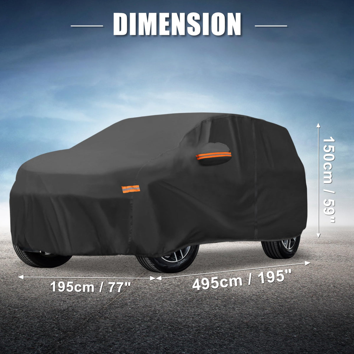 X AUTOHAUX full side profile showing complete vehicle protection