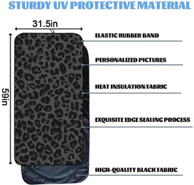 XAVOY folded sunshade compact in hand for easy storage benefit